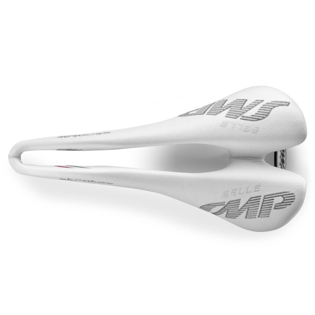 Selle SMP Stratos 131x266mm Rails Inox - Blanc