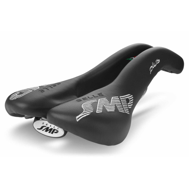 Selle SMP Plus 159x279mm Rails Inox - Noire