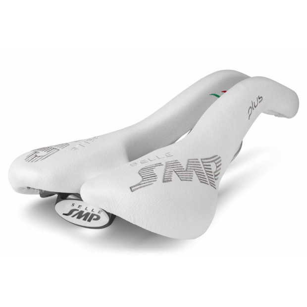 Selle SMP Plus 159x279mm Rails Inox - Blanc