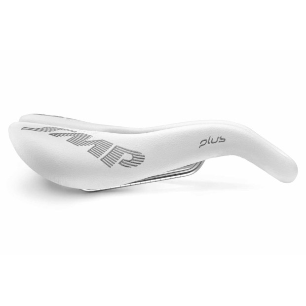 Selle SMP Plus 159x279mm Rails Inox - Blanc