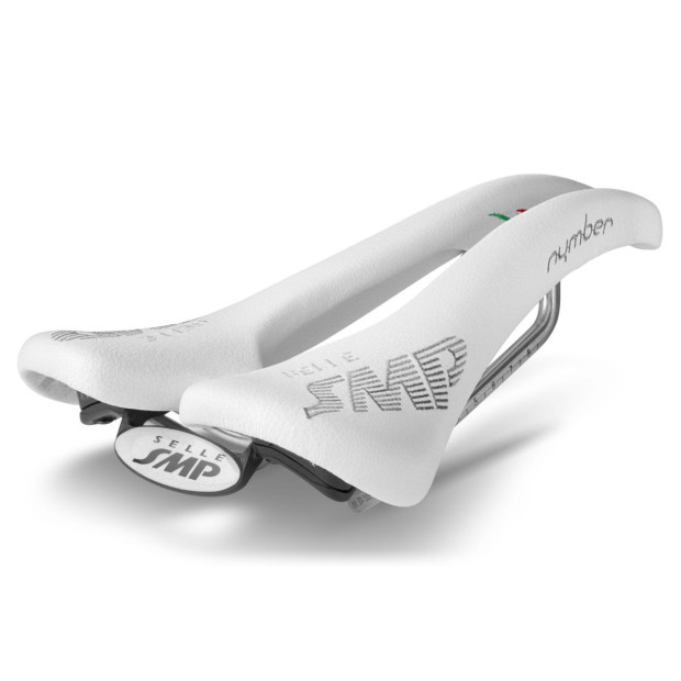 Selle SMP Nymber 139x267mm Rails Inox - Blanc