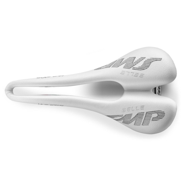 Selle SMP Lite 209 139x273mm Rails Inox - Blanche