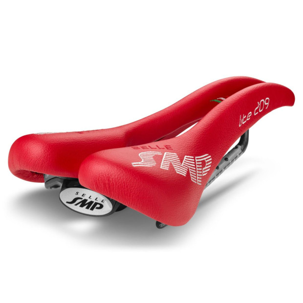 Selle SMP Lite 209 139x273mm Rails Carbone - Rouge