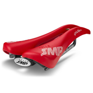 Selle SMP Glider 266x136 mm Rails Carbone - Rouge