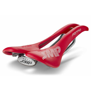 Selle SMP Forma 137x273mm Rails Inox - Rouge