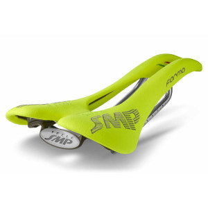 Selle SMP Forma 137x273mm Rails Inox - Jaune Fluo