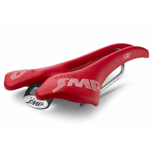 Selle SMP F30 149x295mm Rails Inox - Rouge