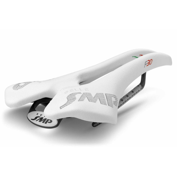 Selle SMP F30 149x295mm Rails Carbone - Blanc