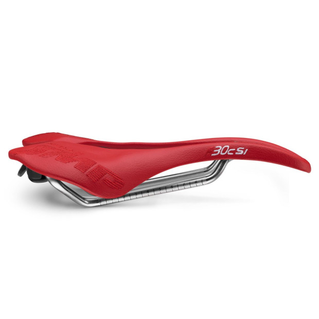 Selle SMP F30Csi 150x250mm Rails Inox - Rouge