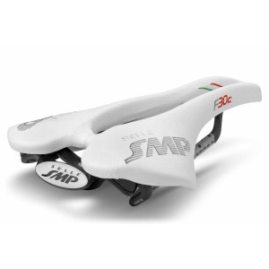 Selle SMP F30C 150x249mm Rails Carbone - Blanc