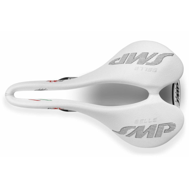 Selle SMP F30C 150x249mm Rails Carbone - Blanc