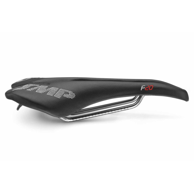 Selle SMP F20 123x277mm Rails Inox - Noir