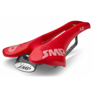 Selle SMP F20 123x277mm Rails Carbone - Rouge
