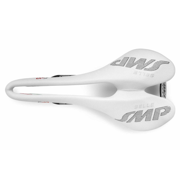 Selle SMP F20 123x277mm Rails Carbone - Blanc