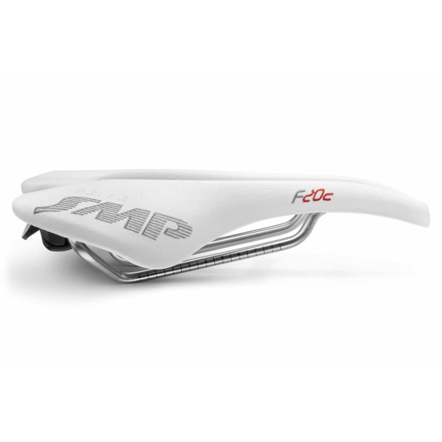 Selle SMP F20C 134x250mm Rails Inox - Blanc