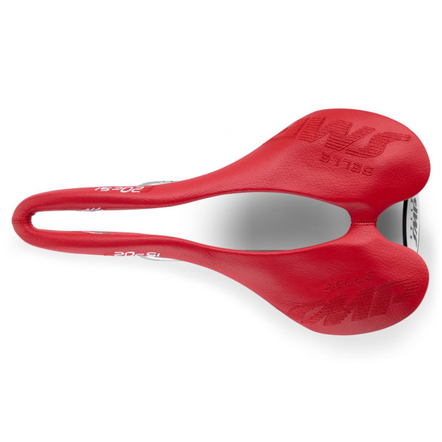 Selle SMP F20Csi 135x250mm Rails Inox - Rouge