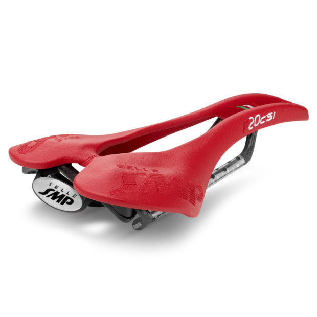 Selle SMP F20Csi 135x250mm Rails Carbone - Rouge