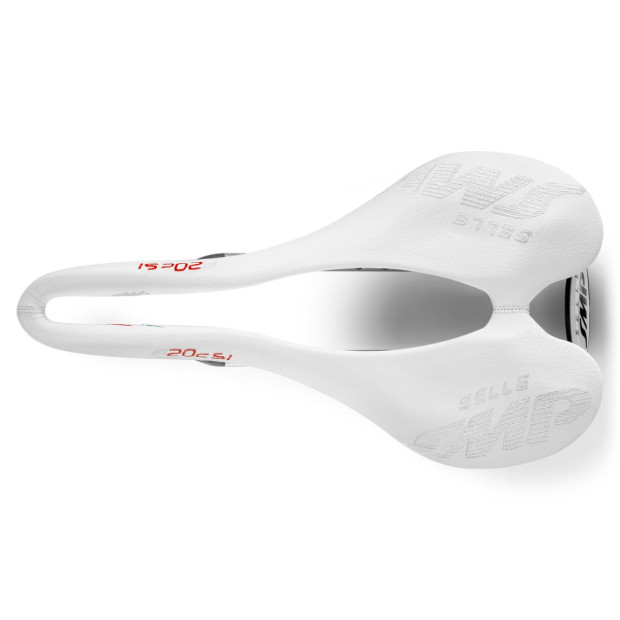 Selle SMP F20Csi 135x250mm Rails Carbone - Blanc