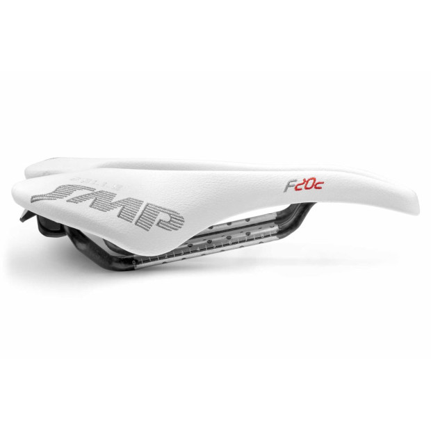 Selle SMP F20C 134x250mm Rails Carbone - Blanc