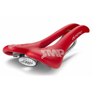 Selle SMP Dynamic 138x274mm Rails Inox - Rouge