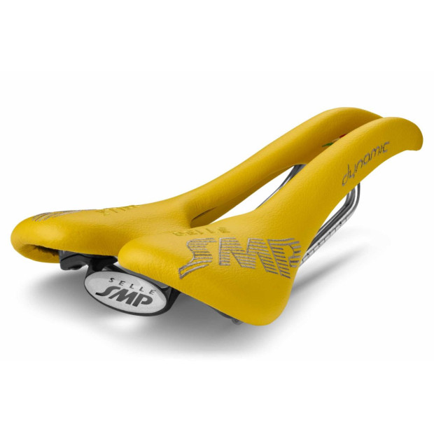 Selle SMP Dynamic 138x274mm Rails Inox - Jaune