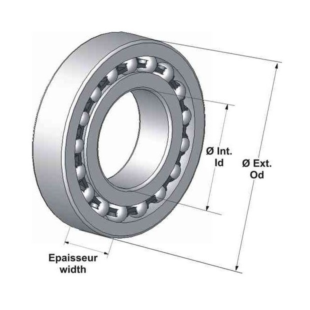 Roulement Enduro Bearings R12 LLB ABEC 3 19,05x41,28x11,11mm