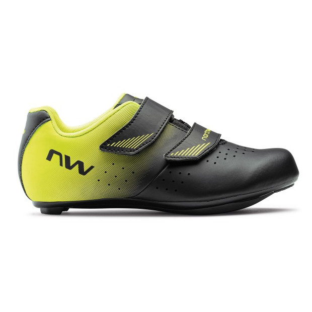 Chaussures Route Enfants Northwave Core Junior - Noir/Jaune