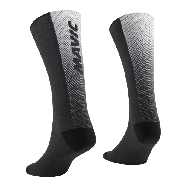 Chaussettes Hautes Mavic Gradient - Noir/Blanc