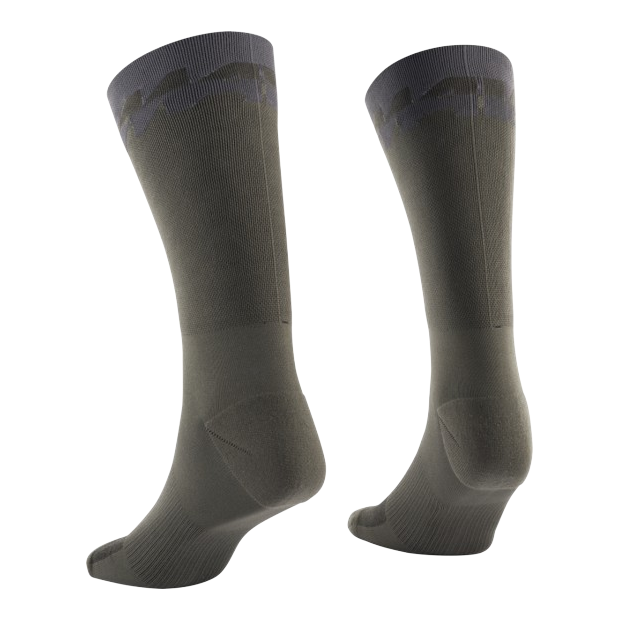 Chaussettes Hautes Mavic Ksyrium - Vert Militaire/Carbone