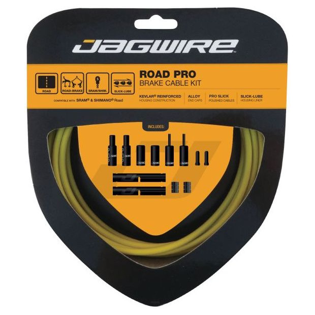 Kit Câbles et Gaines de Frein Jagwire Road Pro - Jaune