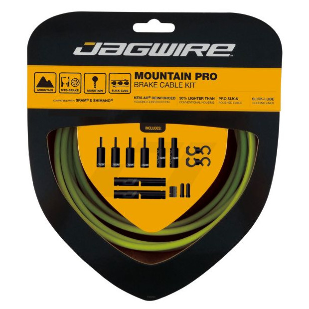 Kit Câbles et Gaines de Frein Jagwire Mountain Pro - Jaune