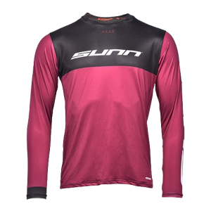 Maillot BMX/VTT Sunn Kern - Bordeaux/Noir