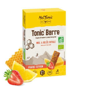 Barre Energétique Bio Meltonic Tonic Fraise Citron 4x25g