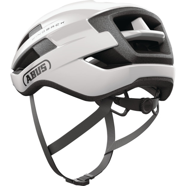 Casque Route Abus WingBack Blanc Brillant