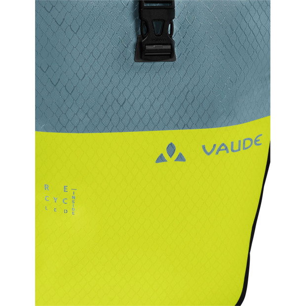 Paire de Sacoches Arrière Vaude Aqua Back Color Matériau Recyclé 48L - Bleu Nordique/Vert Brillant