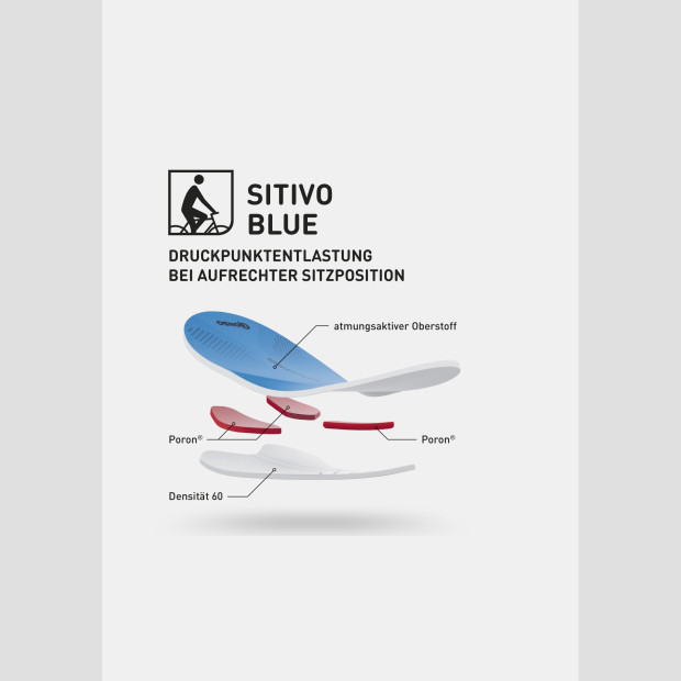 Cuissard à Bretelles Gonso Sitivo Position Relax - Noir/Insert Bleu