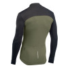 Maillot Route Northwave Force 2 LS Full Zip - Noir/Vert Forêt