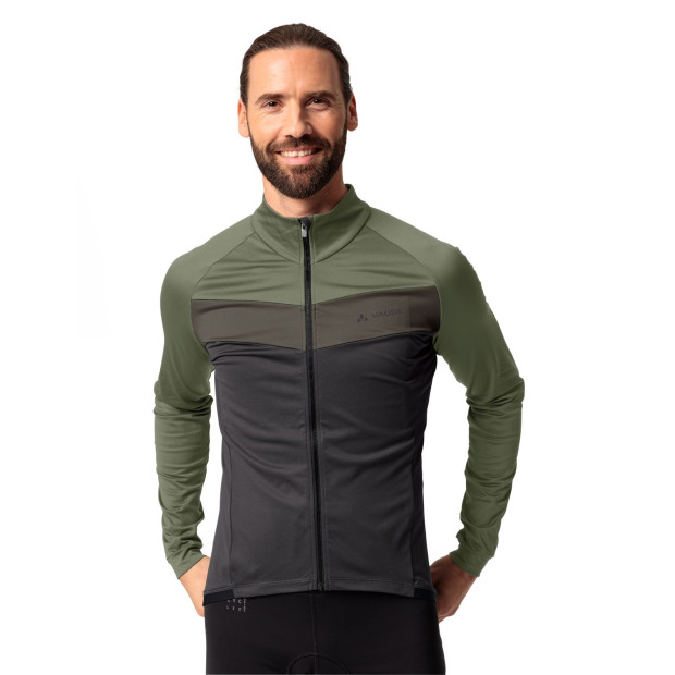 Maillot Vaude manches longues Posta LS Tricot - Bois de Cèdre