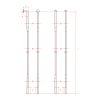 Rayon DT Swiss Alpine Ø [Ø 2 x 2.34 x 2] mm Argent - 210 mm [x 1]