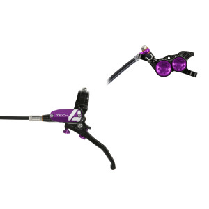 Frein à Disque Hydraulique Hope Tech 4 V4 Durite Standard Noir/Violet