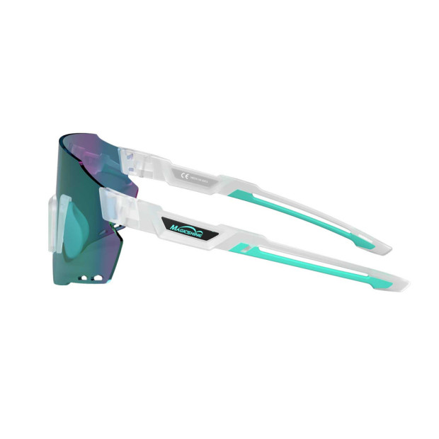 Lunettes MagicShine Windbreaker - Transparent/Bleu - Verres Bleus