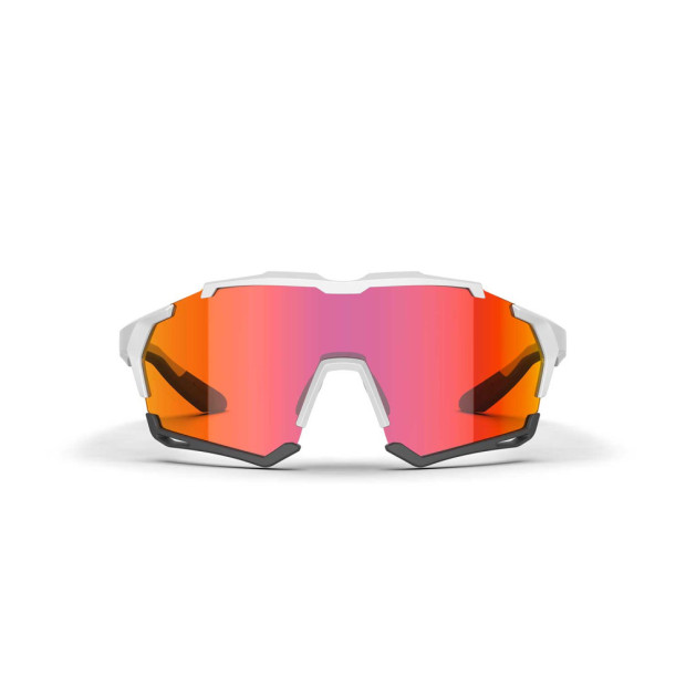 Lunettes MagicShine Versatiler Photochromiques - Blanc/Noir - Verres Rouge Miroir