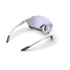 Lunettes MagicShine Versatiler Photochromiques - Blanc/Noir - Verres Rouge Miroir