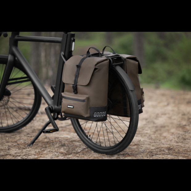 Paire de Sacoches Arrière Urban Proof Double Cargo 38L - Brun