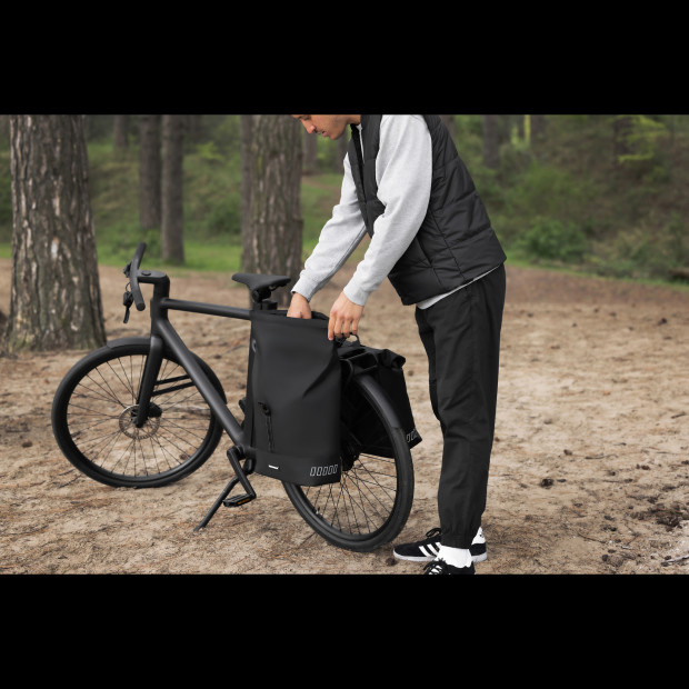 Paire de Sacoches Arrière Urban Proof Double Rolltop 38L - Noir