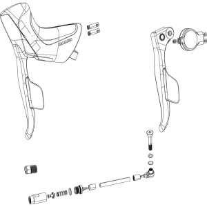 Kit de Tige de Poussée SRAM pour Leviers SRAM Red AXS E1