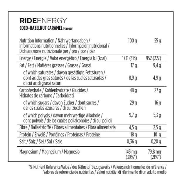PowerBar Ride Energy Noix de Coco-Caramel - 55g