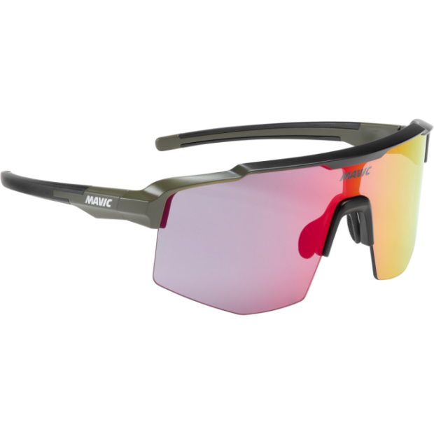 Lunettes Mavic MVS Shield Kaki/Verres Rouge