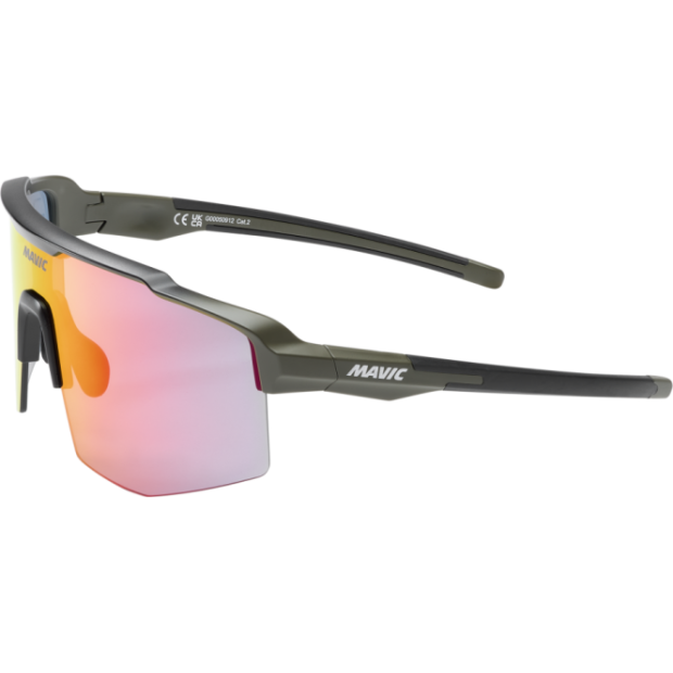 Lunettes Mavic MVS Shield Kaki/Verres Rouge