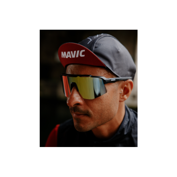 Lunettes Mavic MVS Shield Noir/Verres Or-Bleu